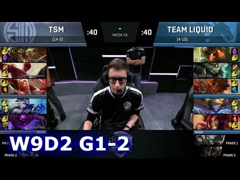 Liquid vs TSM Game 2 | S7 NA LCS Spring 2017 Week 9 Day 2 | TL vs TSM G2 W9D2 1080p