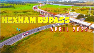 Hexham Bypass Construction update April 2025, M1 Extension to Raymond Terrace Australia