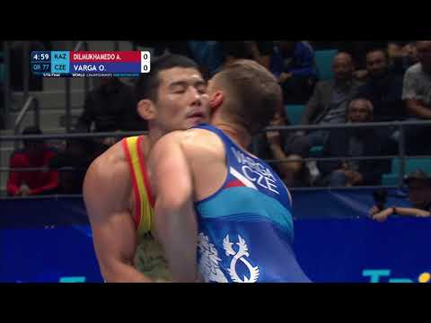 1/16 GR - 77 kg: A. DILMUKHAMEDO (KAZ) v. O. VARGA (CZE)