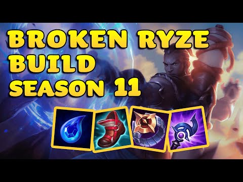 [Best Ryze NA] The BEST Season 11 Ryze Build to 1V9 CARRY Games (Challenger Solo Queue) Mid Lane