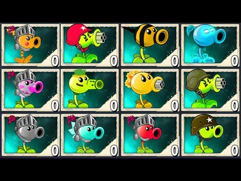 Plants vs Zombies 2 Mod - All Pea Max Level Power-Up Vs Big Wave Beach Final Boss Fight!