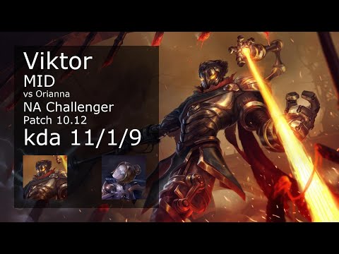 Viktor vs Orianna Mid - NA Challenger 11/1/9 Patch 10.12 Gameplay