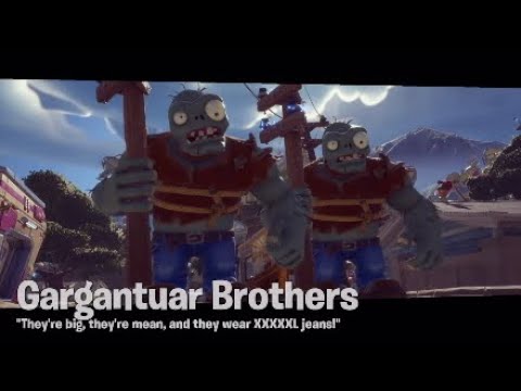 Garden Ops, Gargantuar Brothers boss fight!! (PvZ Battle for Neighborville)
