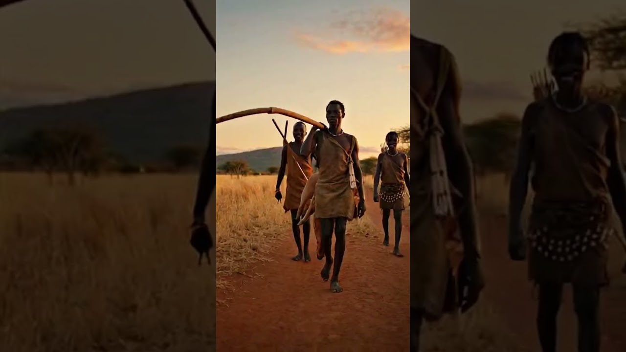【衝撃】現代の最強狩猟民族、ハザベ族。弓矢一本で命を繋ぐ「決死の狩り」に世界が驚愕！#ハザベ族  #衝撃映像 #野生動物 #Shorts