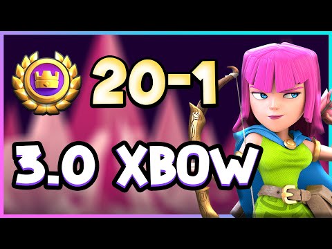20 Wins in the Royal Tournament with 3.0 Xbow — Clash Royale