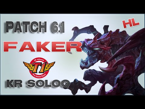 SKT T1 Faker | Cho'gath Mid | Patch 6.1| KR SoloQ highlights
