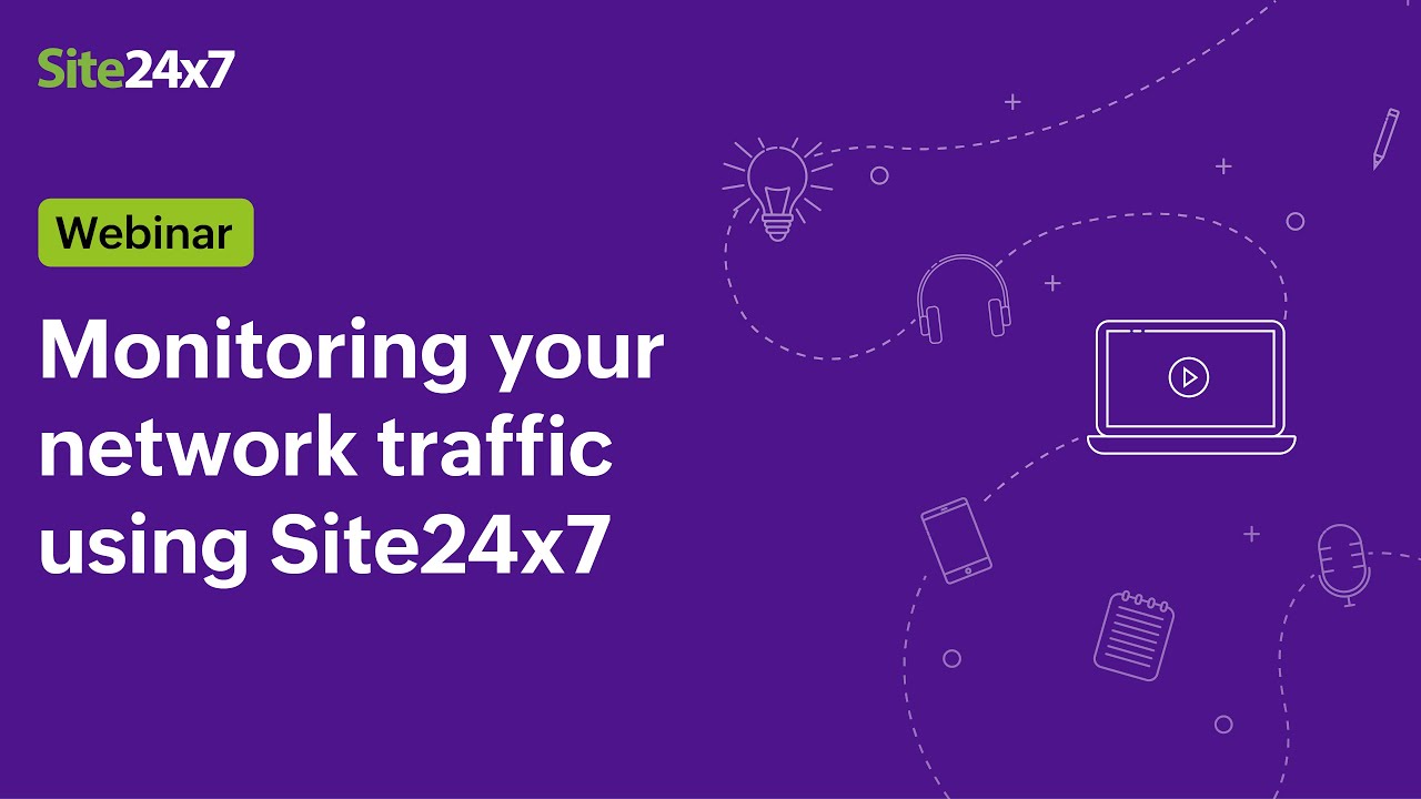 Monitoring your network traffic using Site24x7