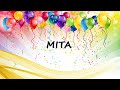 Happy Birthday To Mita Birthday Wish From Birthday Bash