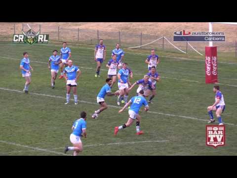 2017 Canberra RL   Round 13 1st Grade Highlights   Goulburn Workers Bulldogs Vs  Queanbeyan Blues