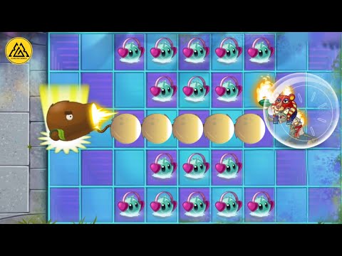 Pvz 2 10 Plants With Some Plant Food Vs Torchlight Zombie Inside Hamster Balls