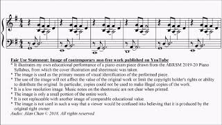 ABRSM Piano 2019-2020 Grade 2 C:6 C6 Wedgwood Lazy Days (Up-Grade Piano Grade 1-2 No.7) Sheet Music