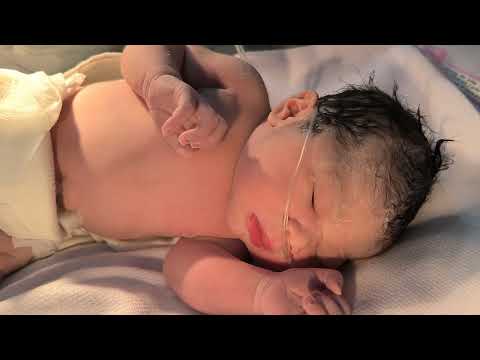 baby Justine Denise first ever video clip in the hospital. 7/6/25