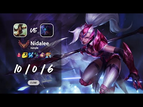 Nidalee Jungle vs Rek'Sai - EUW GrandMaster Patch 13.12