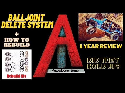 1 Year Review Ball Joint Deletes from American Iron! + How To Rebuild Them! Dana 30/44