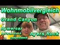 Hymercar Grand Canyon Ayers Rock Vergleich Wohnmobil Kastenwagen Cooles Aufstelldach