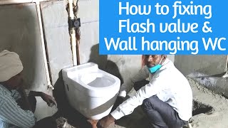 How to install toilet flash valve & wall hung wc