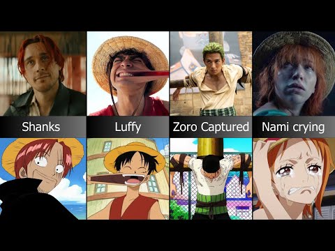 One Piece Live Action and Anime Comparison