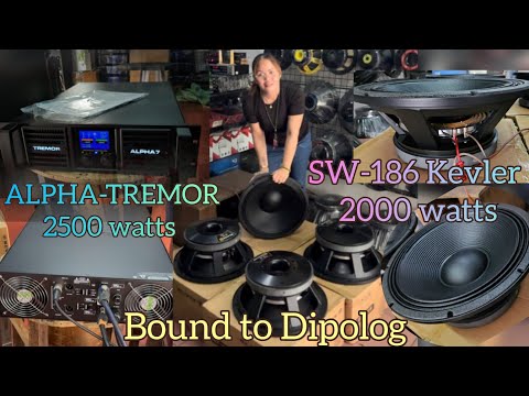 Neue Kevler 18" 2000 Watt SW-186 6" Schwingspule & Alpha Tremor an DIPOLOG gebunden. Danke, Sir.