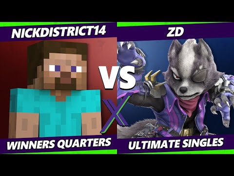 S@X 446 Winners Quarters - NickDistrict14 (Steve) Vs. ZD (Wolf) Smash Ultimate - SSBU