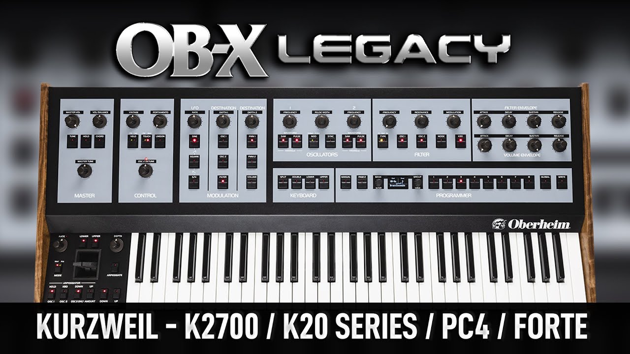 DRS083 - ( Bundle ) - OB-X Legacy + Synth Wave - Kurzweil PC4 / SE - Video Preview 1