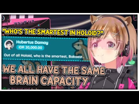 Who's the smartest in HoloID?【Ayunda Risu】