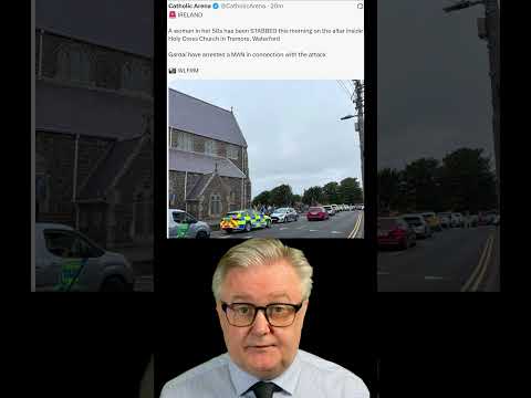 HORRIFYING! Woman STABBED on the altar in Tramore church !! #shorts#news #breaking