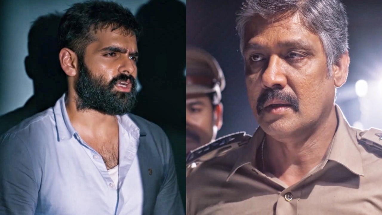 Ram Pothineni से पुलिस इंस्पेक्टर पूछताछ कर रहा है | Red फिल्म का 