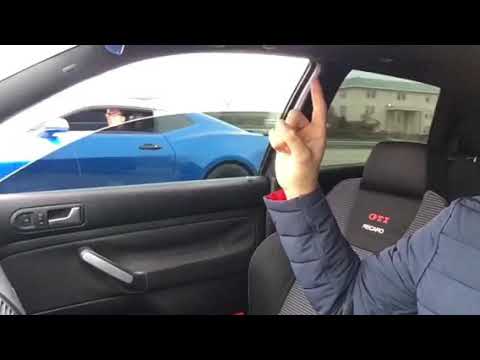 Big turbo Mk4 golf 20th gti vs 17 camaro ss with bolt ons