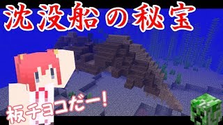 【マインクラフト実況】パート８２ 沈没船あった【カメ可愛い】