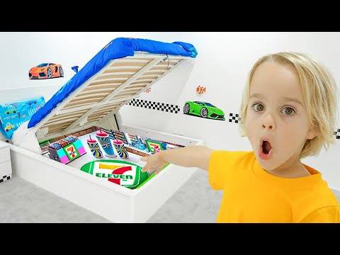 Chris costruisce una stanza segreta 7-11 - Storie divertenti per bambini