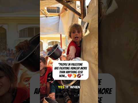 "People in Palestine are fighting hunger more than anything else now #foryou #viralvideo #palestine