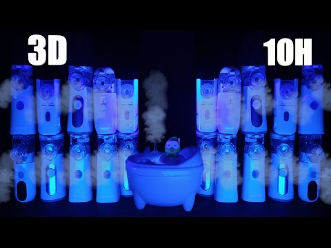 💨 ASMR: 3D Aerosol with 21 Incredible Nebulizers 🌌 Relaxing Sleep World Record💤