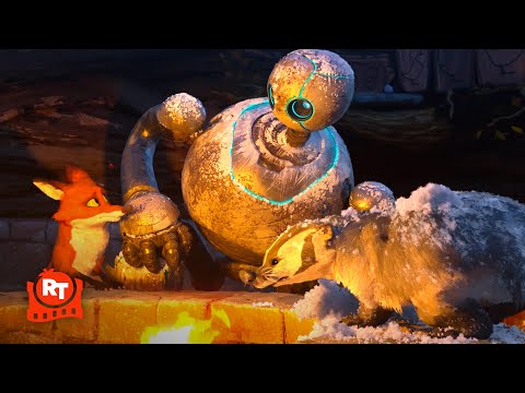The Wild Robot (2024) - Roz & Fink Save the Animals Scene | Movieclips
