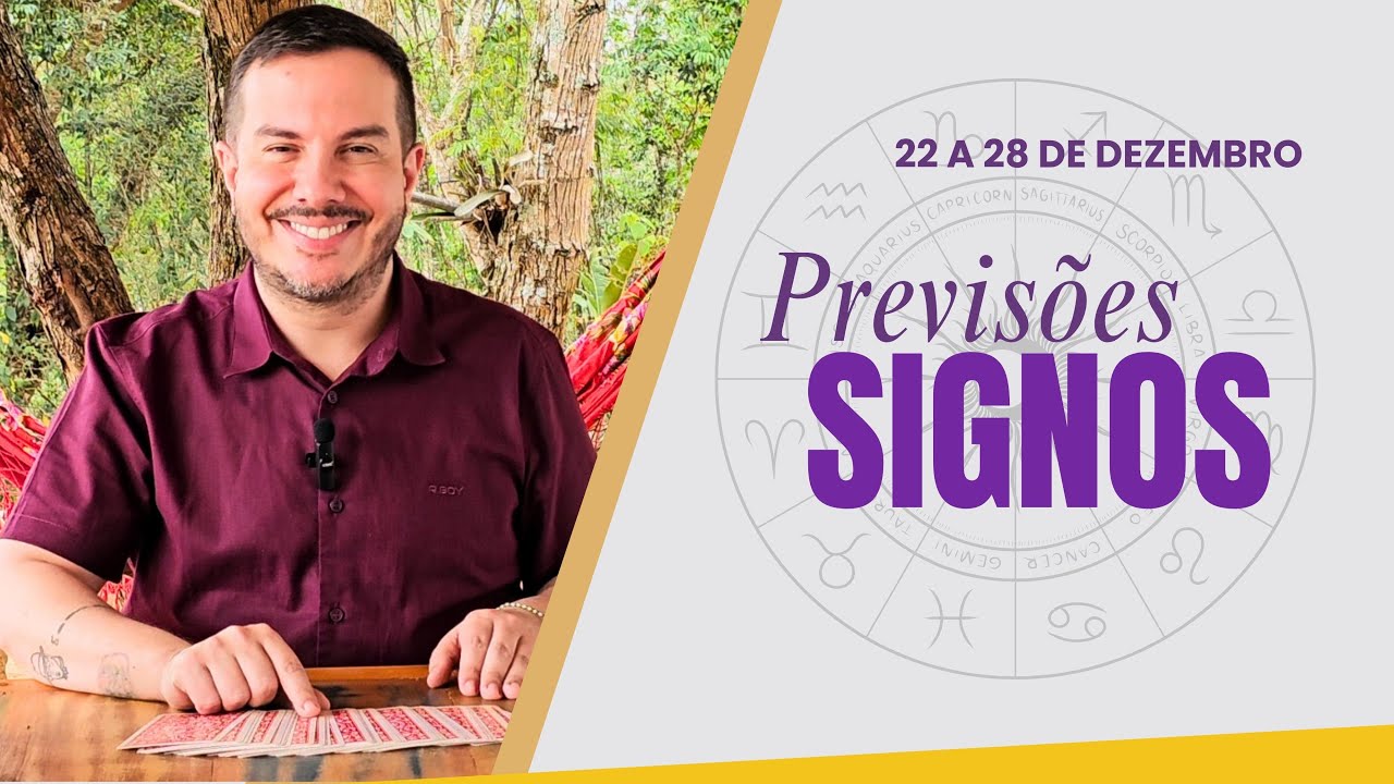 PREVISÕES DOS SIGNOS  - 22 a 28  de DEZEMBRO 2024 | André Mantovanni