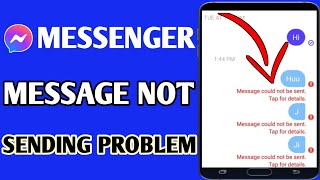 Facebook Messenger Message Sending Problem // how to fix message not sending problem on messenger