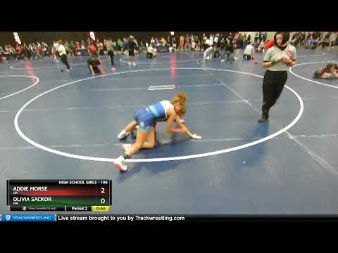 106 Lbs Cons. Round 3 - Addie Morse, OK Vs Olivia Sackor, MN Fd12