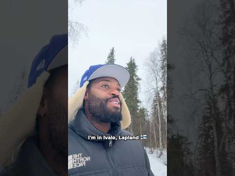 An American ice fishing in Finland for the first time 😁  #icefishing #finland #europe #travel