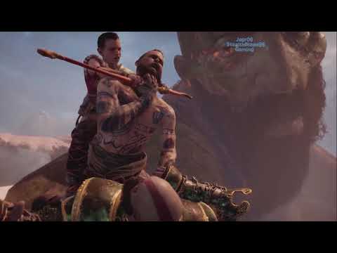 God of War[PS4] pt 138: EPIC Final Boss Fight, Kratos & Atreus Synchronize Combo's Destroys Baldur