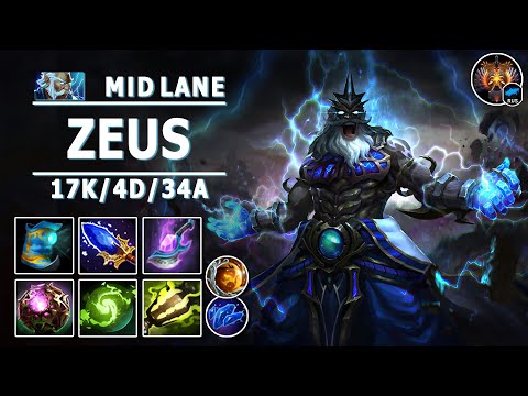 Zeus Mid Lane | 7.30c | Great Comeback with True Thundergod | Dota 2 Immortal Gameplay
