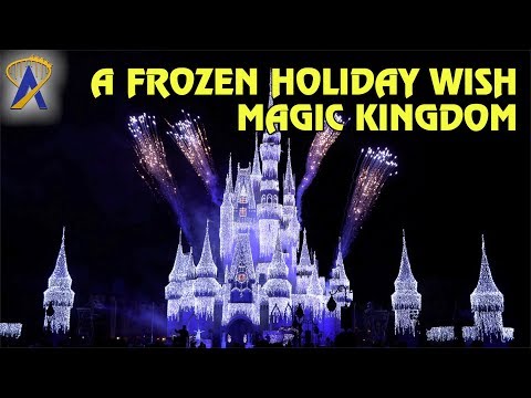 A Frozen Holiday Wish Castle Lighting at Magic Kingdom - Walt Disney World
