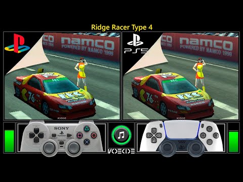 Ridge Racer Type 4 (PlayStation vs PlayStation 5) Gameplay Comparison