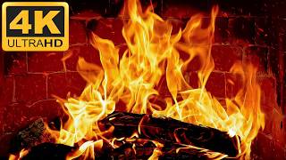 The MOST Relaxing Fireplace for TV 🔥4K Fireplace with Crackling Fire Sounds | Study, Focus Ambience