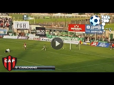 Gol de Carignano. Sarmiento 0 Patronato 1. Fecha 12. Torneo Primera B Nacional.Fútbol Para Todos