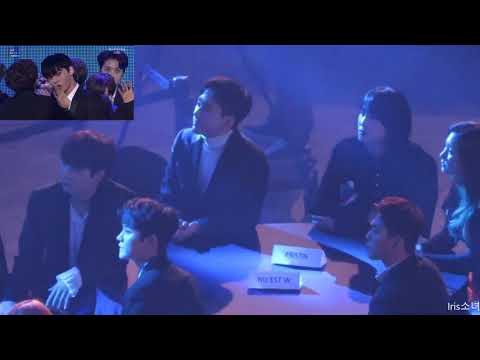 Nuest W and Pristin reaction to Wanna One Burn it Up @ AAA