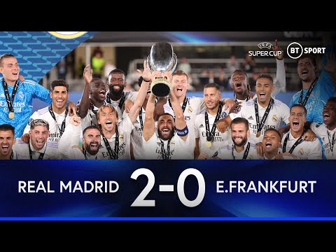 Real Madrid vs Frankfurt (2-0) | Los Blancos Claim Fifth Super Cup Crown! | Highlights