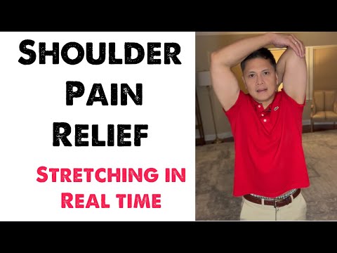 Shoulder Pain Stretch Relief in 5 minutes by Doc Jun (Real time one on one session)