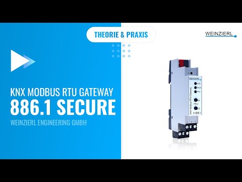 Anleitung zur Verbindung von Modbus & KNX Modbus RTU Gateway 886.1 secure