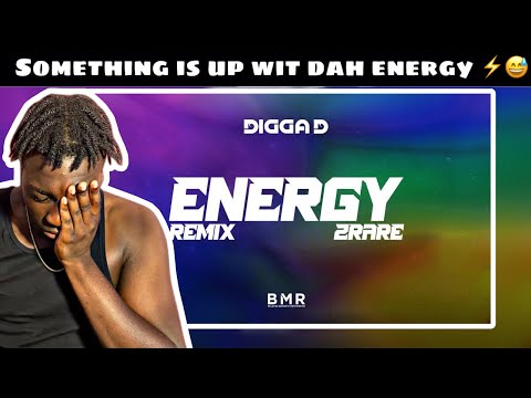 American Reaction To Digga D ft. 2Rare - Energy Jersey Remix (Official Lyric Video)