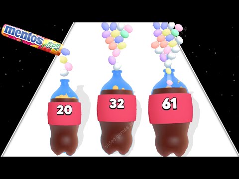 Mentos Cola 3d - Drop and Explode (Levels 1-13)