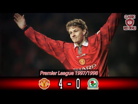 Extended Highlights Man Utd 4 - 0 Blackburn Premier League 1997/98 Classic Match Manchester United